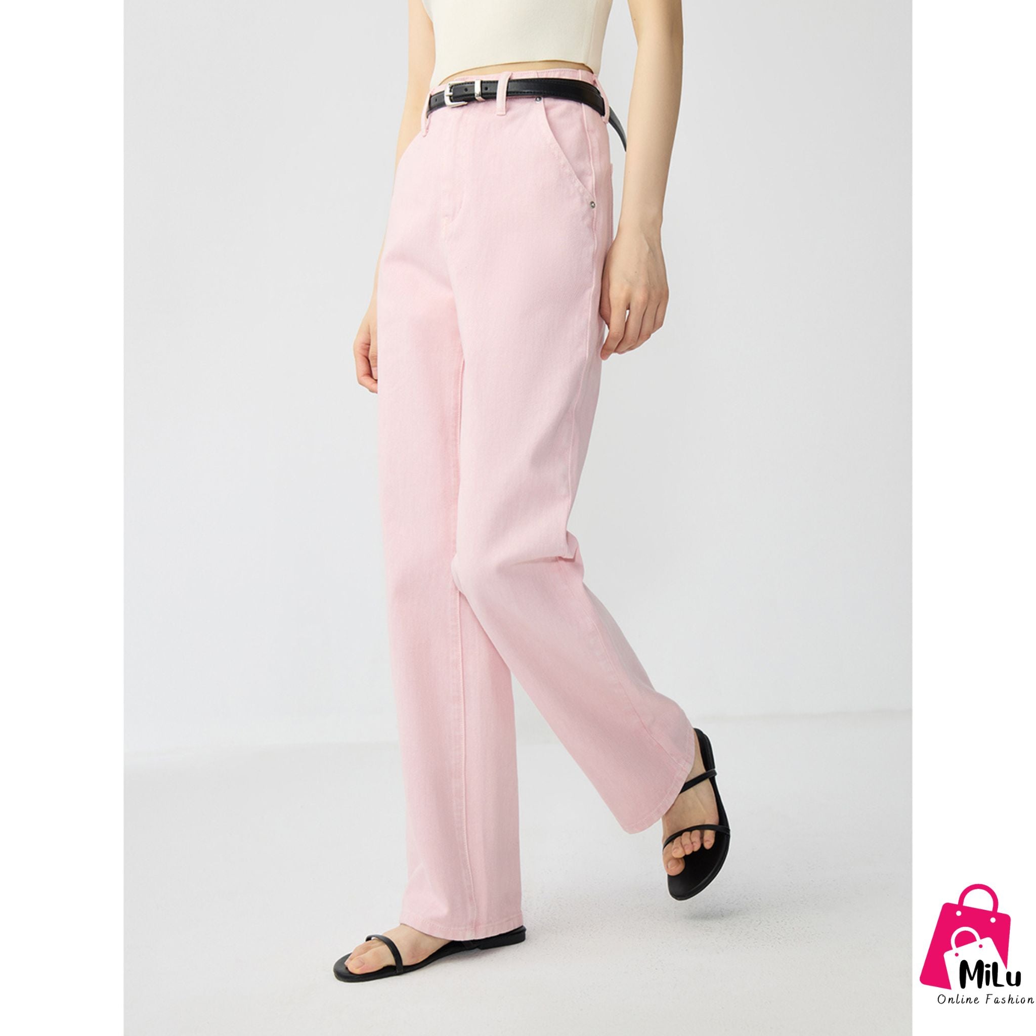 מכנסי סטרייט לנשים אלגנטיים מחויטים – Milu Shop