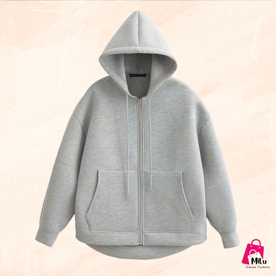 קפוצ’ון אפור \ לנשים – Milu Shop