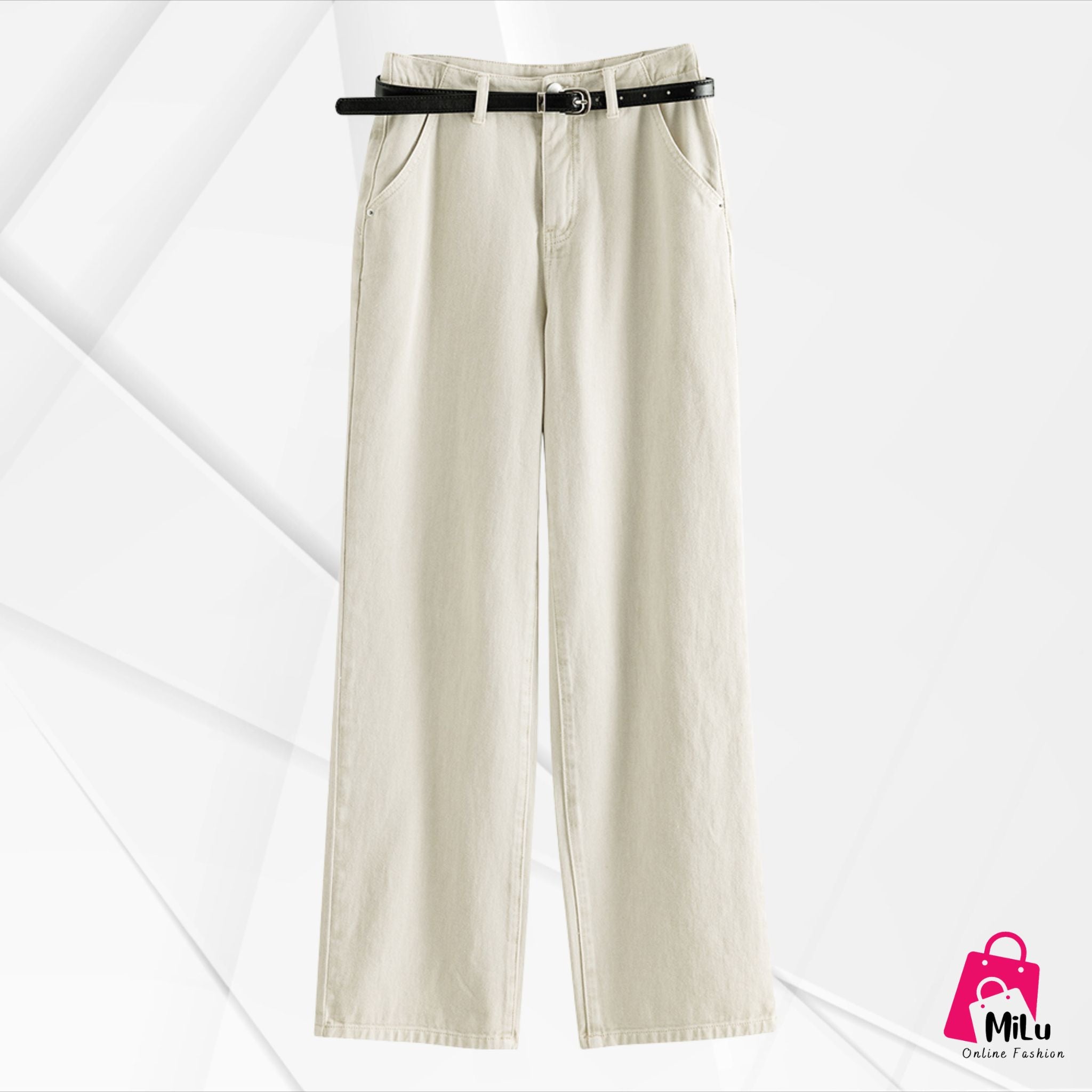 מכנסי סטרייט לנשים אלגנטיים מחויטים – Milu Shop
