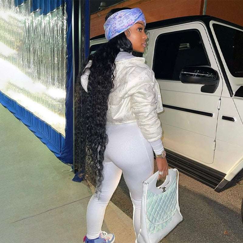 חליפת אלין - בגד גוף מחטב עם שרוולים ארוכים