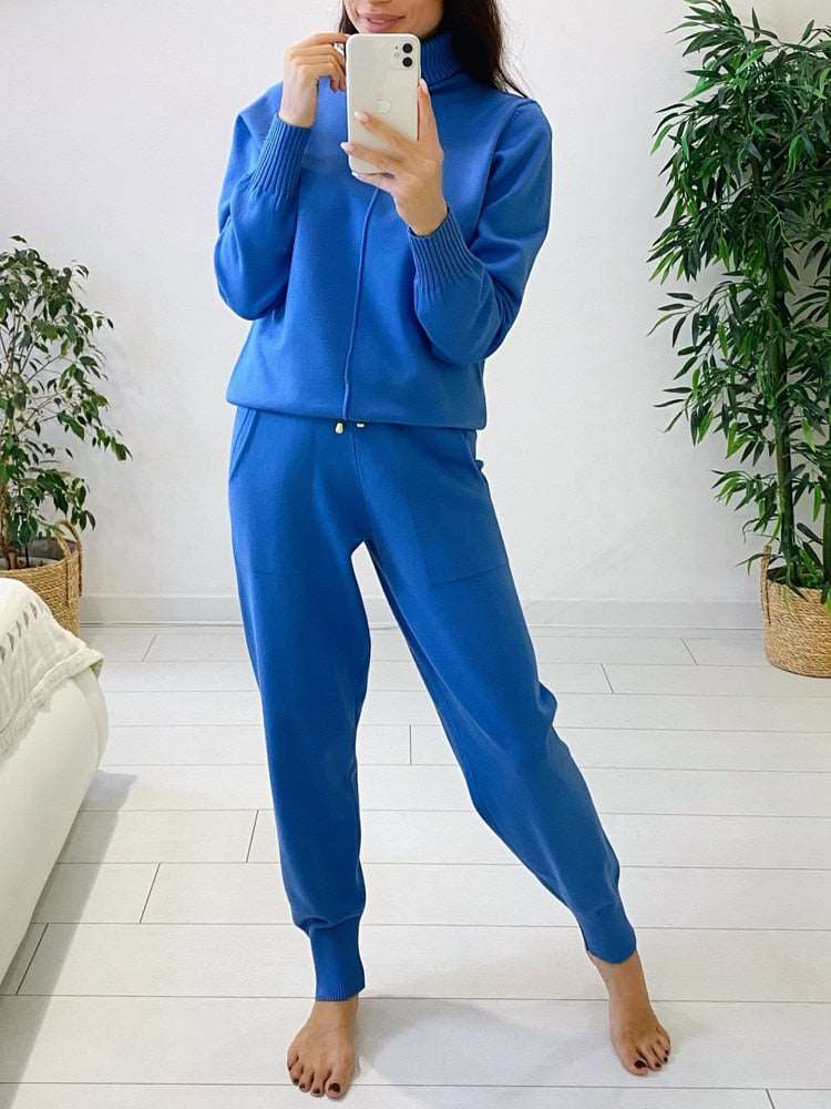 סט עמית - חליפת סריג מפנקת לחורף