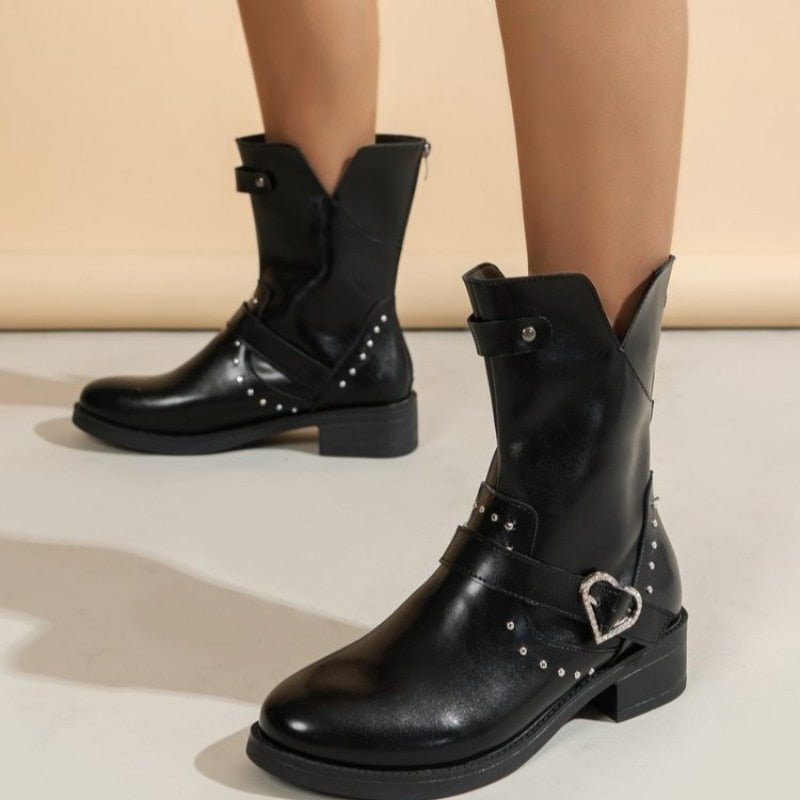 מגפי Marchi לנשים בצבע שחור, מגפיים אלגנטיים לנשים, מגפיים נוחים לנשים